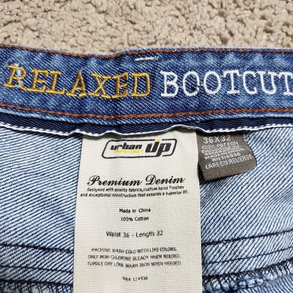 Urban Pipeline Loose Bootcut‎ Mens 38x32 Blue Jeans Y2k Vintage Grunge Skater